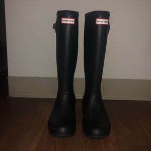 Tall Black Hunter Boots